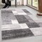 World Rug Gallery Modern Geometric Boxes Gray/Ivory Area Rug 5'x7' 2072GRAY5X7 - alternate 7